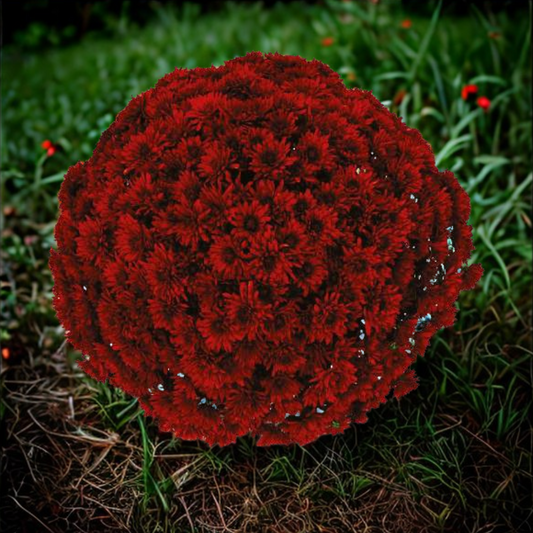 Mum Belgian Granata Red
